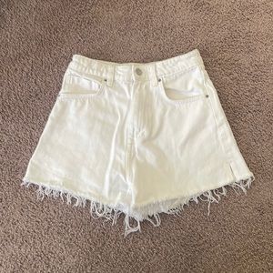 Zara white shorts